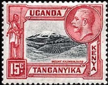 Stamp, Mount Kilimanjaro, East African Community,  , Heads of State, Kings, Mountains