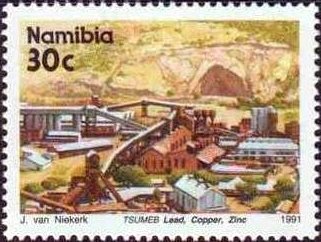 Stamp, TSUMEB Lead, Namibia,  , Mining