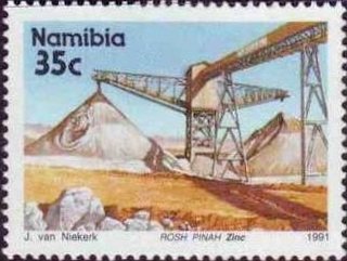 Stamp, Rosh Pinnah Mine, Namibia,  