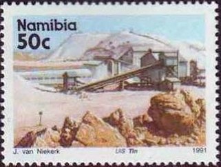 Stamp, Uis Tin, Namibia,  , Mining