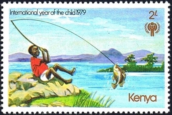 Boy fishing