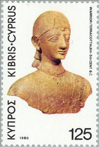 Stamp, Terracotta Warrior, 6th-5th cent. B.C., Cyprus,  , Sculptures, Archaeology