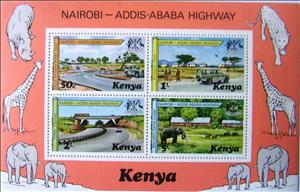 Souvenir Sheet, Souvenir sheet, Kenya,  , Roads