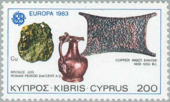 EUROPA/CEPT 1983 - Copper (Cu), Copper Ingot, Bronze Jug