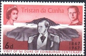 Tristan da Cunha, Princes Alfred and Philip, and Queen Eliza