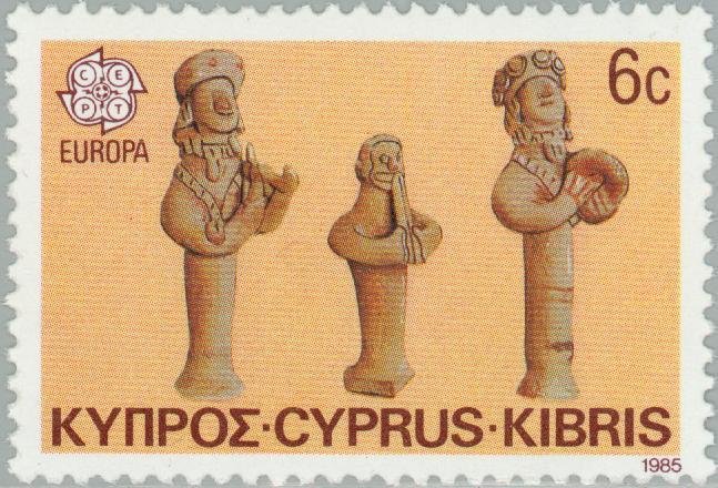 EUROPA/CEPT 1985 - Clay idols, Archaic Period, 7th-6th cent.