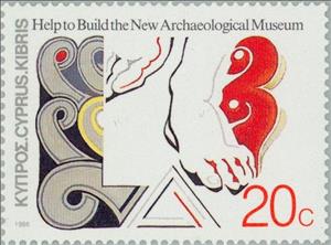 Stamp, Early Ionian Pillar, Archaic Period 750-475 B.C., Cyprus,  , Museums, Archaeology