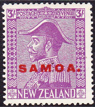 Overprinted in Red