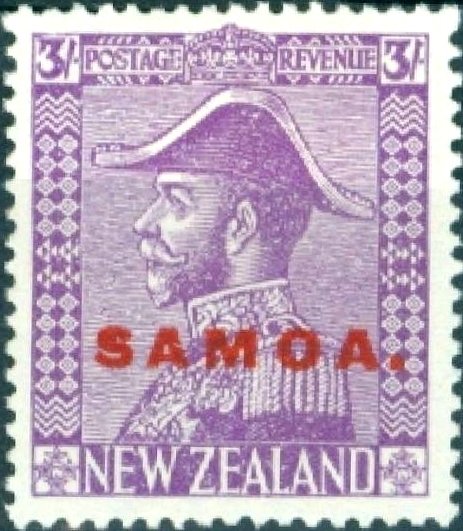 Overprinted in Red