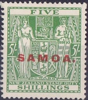 Overprinted in Red