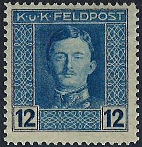 Stamp, Emperor Karl I, Austria,  , Heads of State, Emperors