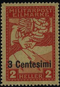 Stamp, Expres with overprint in Centesimi, Austria,  