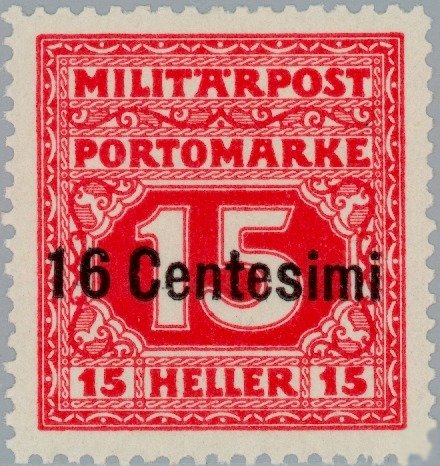 Porto with overprint