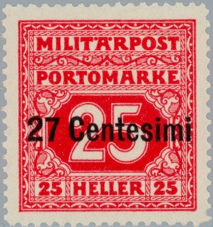 Porto with overprint