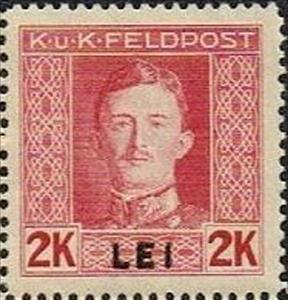 Stamp, overprint LEI, Austria,  