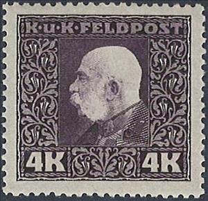 Stamp, Emperor Franz Josef, Austria,  