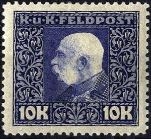 Stamp, Emperor Franz Josef, Austria,  