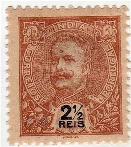 Stamp, Carlos I, India, Portuguese,  