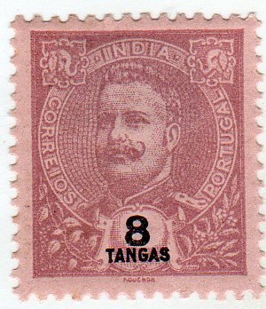 Stamp, Carlos I, India, Portuguese,  