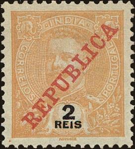 Stamp, Carlos I Republica, India, Portuguese,  