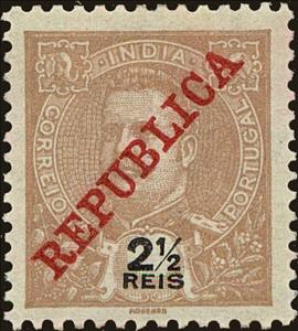 Stamp, Carlos I Republica, India, Portuguese,  