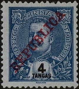 Stamp, Carlos I Republica, India, Portuguese,  
