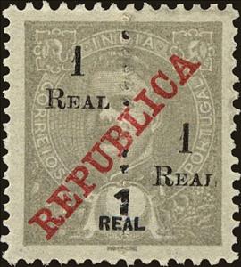 Stamp, Carlos I 2 Halfs, India, Portuguese,  