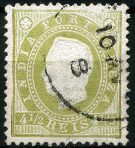 Stamp, King Luis I., India, Portuguese,  