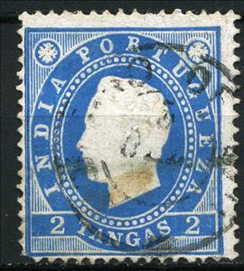 Stamp, King Luis I., India, Portuguese,  