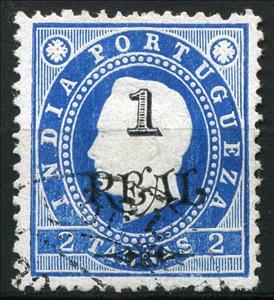 Stamp, King Luis I., India, Portuguese,  