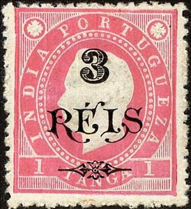 Stamp, King Luis I., India, Portuguese,  