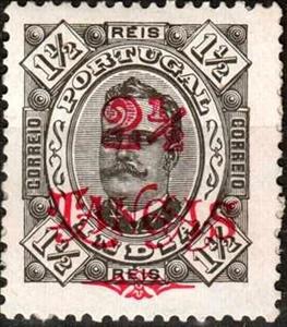 Stamp, King Carlos I., India, Portuguese,  