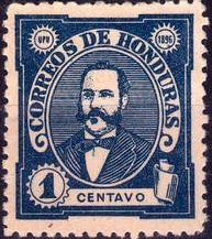 Stamp, Celio Arias (1835-1890), Honduras,  