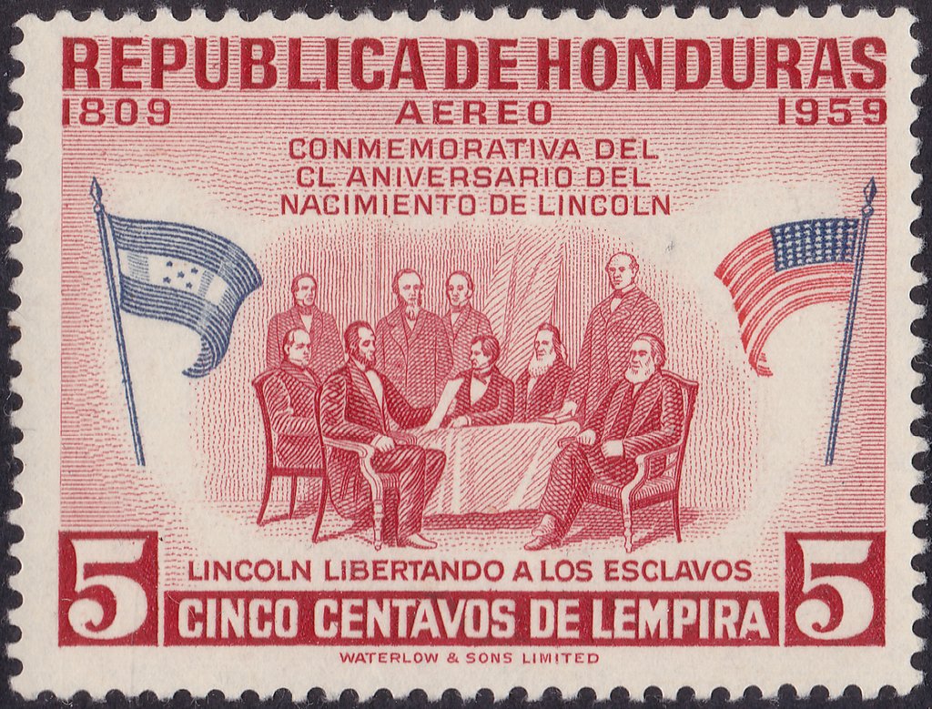 Lincoln at the Conference on the liberation of the slaves