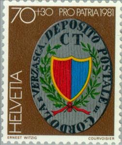 Stamp, Postsign of Postal Depot Gordola TI, Switzerland,  , Postal Services, Crafts