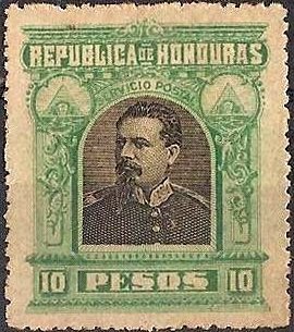 Stamp, President Luis Bográn (1845-1895), Honduras,  