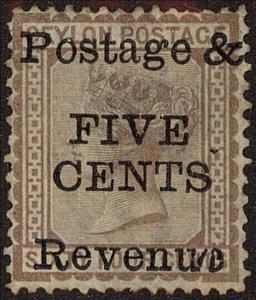 Stamp, Surcharged, Sri Lanka,  