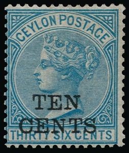 Stamp, Surcharged, Sri Lanka,  