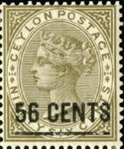 Stamp, Surcharged, Sri Lanka,  