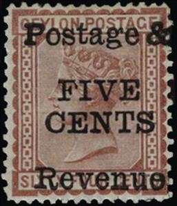 Stamp, Surcharged, Sri Lanka,  