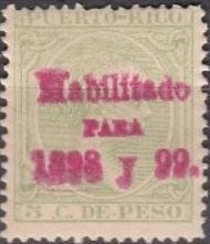 Stamp, Overprints, Puerto Rico,  