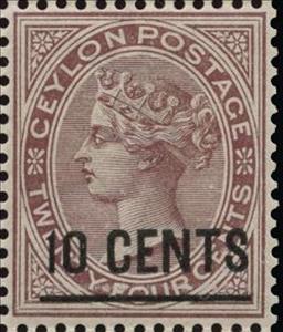 Stamp, Surcharged, Sri Lanka,  