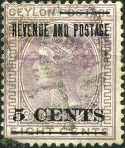 Stamp, Surcharged, Sri Lanka,  