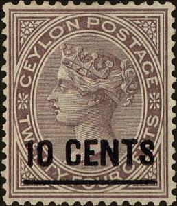Stamp, Surcharged, Sri Lanka,  