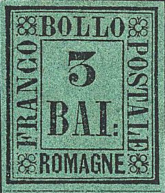 Stamp, Numeral, Italian States,  