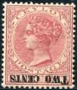 Stamp, Inverted Surcharge, Sri Lanka,  