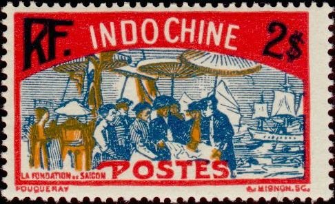 Stamp, Foundation of Saigon, French Indochina,  , Feasts