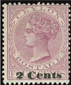 Stamp, Surcharged, Sri Lanka,  