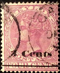Stamp, Surcharged, Sri Lanka,  