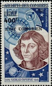 Stamp, Nicolas Copernicus, Comoros,  